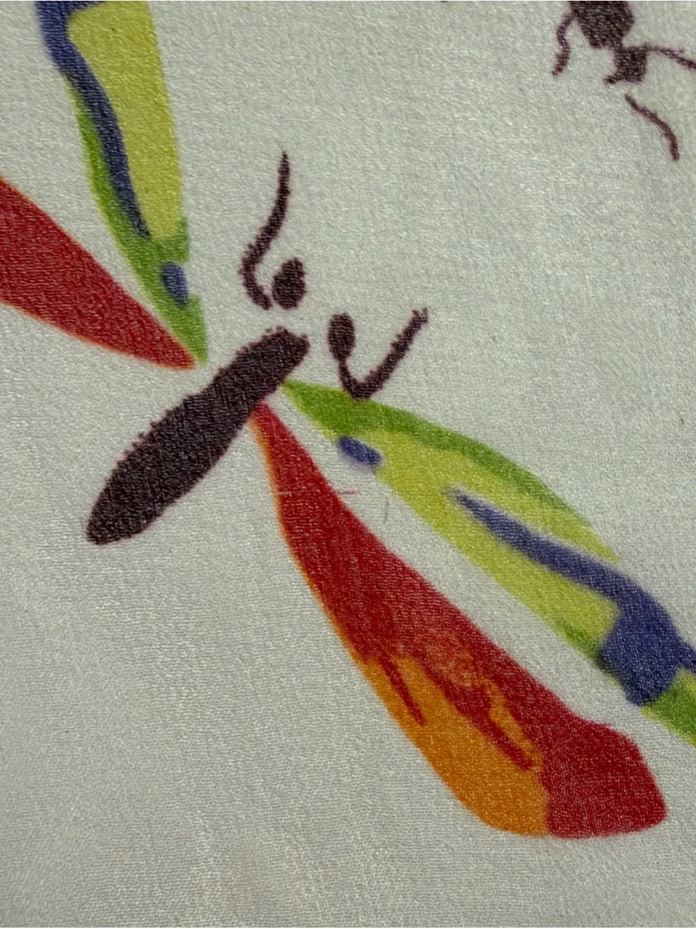 Vintage Lot of 3 Butterfly & Bugs Print Scarves Silk & Polyester 1 New